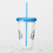 Houd de Zee plastic vrije schildpad Acryl Drinkbeker (Rechts)