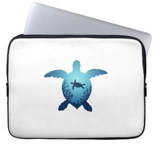 Houd De Zee Plasticvrij Red De Zeeschildpadden T-S Laptop Sleeve