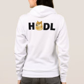 Houd dogecoin hoodie (Achterkant)