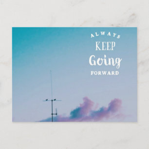 Houd doorgaand briefkaart