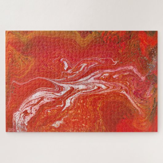 Houd een drivin 1 levendige rode puzzel legpuzzel (Horizontaal)