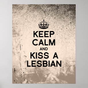 HOUD EEN LESBIAN EN HOUD EEN LESBIAN POSTER