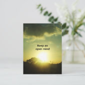 Houd een open geest briefkaart (Staand voorkant)