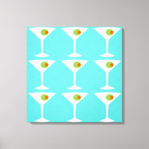 Houd 'Em Coming Martini Stretched Canvas
