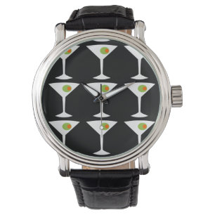 Houd 'Em Coming Martini Watch (zwart) Horloge
