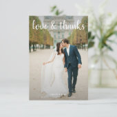 HOUD EN BEDANKT | 2 Foto zwart-wit bruiloft dan (Staand voorkant)