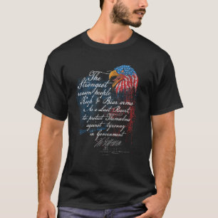 Houd en Beer Wapens Thomas Jefferson Patriottische T-shirt
