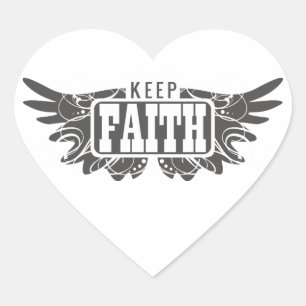 Houd Faith Hart Sticker