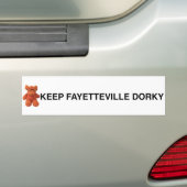 Houd Fayetteville Dorky bumper sticker (Op auto)
