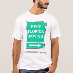 Houd Florida Bewegend t-shirt in wit