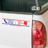 Houd hen rood - Bumpersticker CA aan AZ (Op Truck)