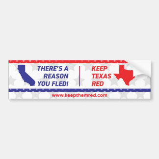 Houd hen rood - Bumpersticker CA aan TX
