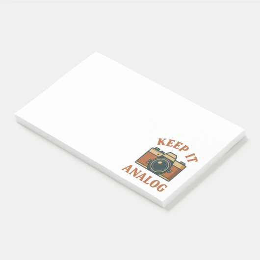 Houd het analoog post-it® notes (Schuin)