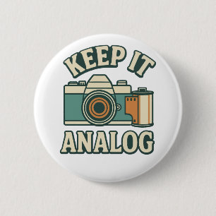 Houd het analoog ronde button 5,7 cm