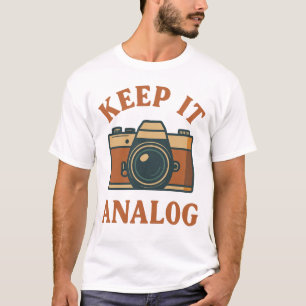 Houd het analoog t-shirt