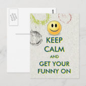 HOUD HET Briefkaart 's nachts van de film CALM Fun (Voorkant / Achterkant)