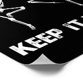 Houd het Dansende Skelet Poster (Hoek)