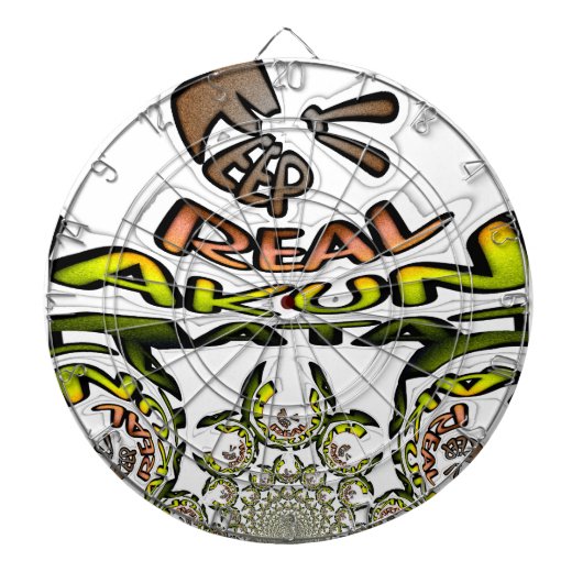 Houd het echt: Kaleidoscope Art Print / Graphic Dartbord (Voorkant)