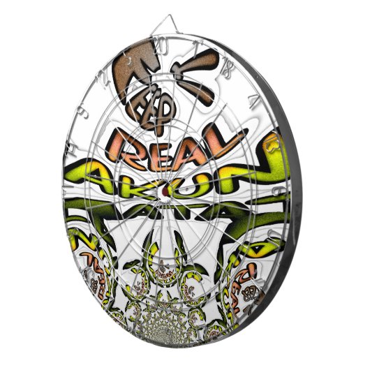 Houd het echt: Kaleidoscope Art Print / Graphic Dartbord (Voorkant Rechts)