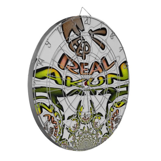 Houd het echt: Kaleidoscope Art Print / Graphic Dartbord (Voorkant Links)