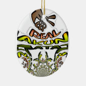 Houd het echt: Kaleidoscope Art Print / Graphic Keramisch Ornament (Rechts)