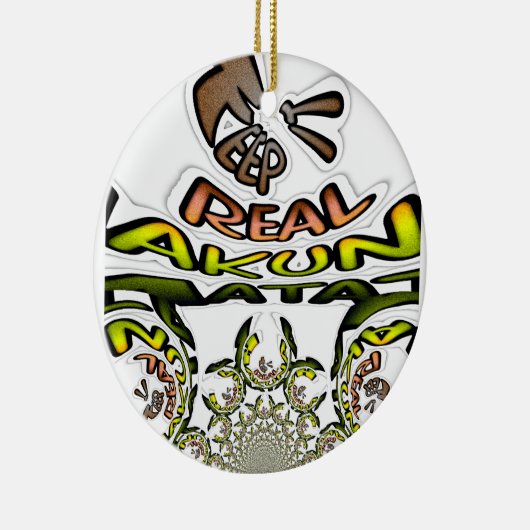 Houd het echt: Kaleidoscope Art Print / Graphic Keramisch Ornament (Rechts)
