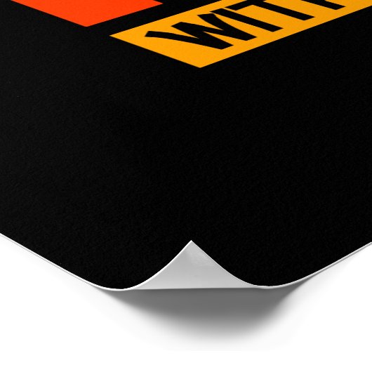 Houd het Echte met hiphop poster (Hoek)