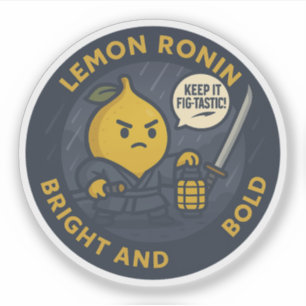 Houd het Fig-tastisch Samurai Citroen Sticker