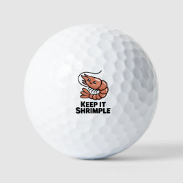 Houd het Garnalig Kawaii Garnaal Golfballen