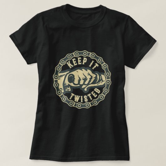 Houd het gedraaid grappig koel motorshirt t-shirt (Design voorkant)