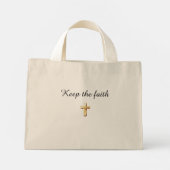 Houd het geloof canvas tas (Achterkant)