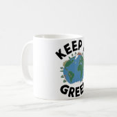 Houd het groen - Natuur & Earth Illustration Koffiemok (Voorkant links)