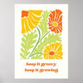 Houd het groovy en laat het groeien poster (Voorkant)
