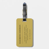 Houd het handschrift kalm en ver weg bagagelabel (Achterkant verticaal)