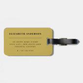 Houd het handschrift kalm en ver weg bagagelabel (Achterkant horizontaal)