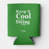 Houd het koel en Swing Golf Theme Blikjeskoeler (Voorkant)