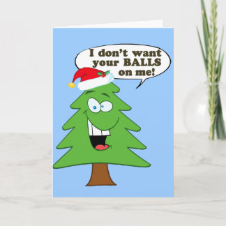 Houd het Misbruik van Kerstbomen tegen Feestdagen Kaart
