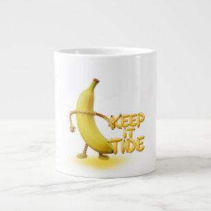 Houd het netjes – Grappige Bananen Typografie Mini Extra Grote Beker