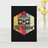 Houd het Old School Hip-Hop Rap Hip-Hopper Kaart (Gele Bloem)