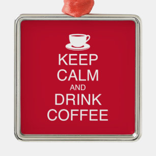 Houd het Ornament van de Kalme en Koffie van de
