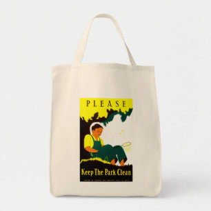 Houd het Park schoon Tote Bag