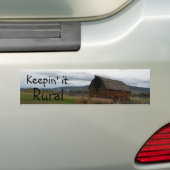 Houd het platteland bumpersticker (Op auto)