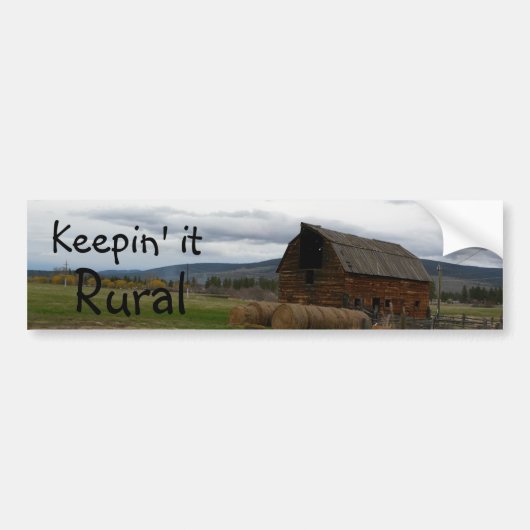 Houd het platteland bumpersticker (Voorkant)
