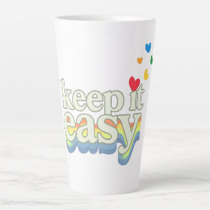 Houd het Retro Pride Typografie Design gemakkelijk Latte Mok