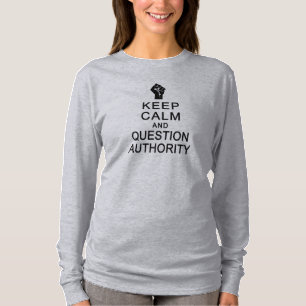 HOUD HET shirt VAN DE AUTORITEIT VAN DE VRAAG EN V