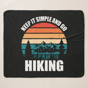 Houd het simpel en ga wandelen sherpa deken