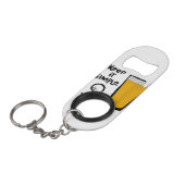 Houd het simpel, grappig golfbier mini flessenopener (Voorkant Gekanteld)