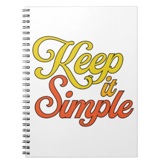 Houd het Simpel Notitieboek (Geel)