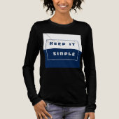 "Houd het simpel" Tri-Blend Shirt (Voorkant)