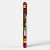 Houd het simpel: Vetgedrukte Gouden Rood Geweven B Case-Mate iPhone Case (Achterkant / Rechts)